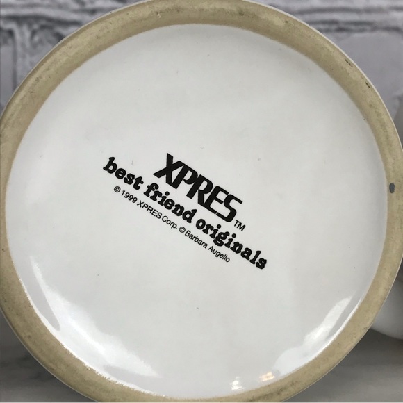 Xpres Best Friend Original Dachshund & Bulldog 1999 Vintage 2 Set Of Coffee Mugs - Picture 9 of 14